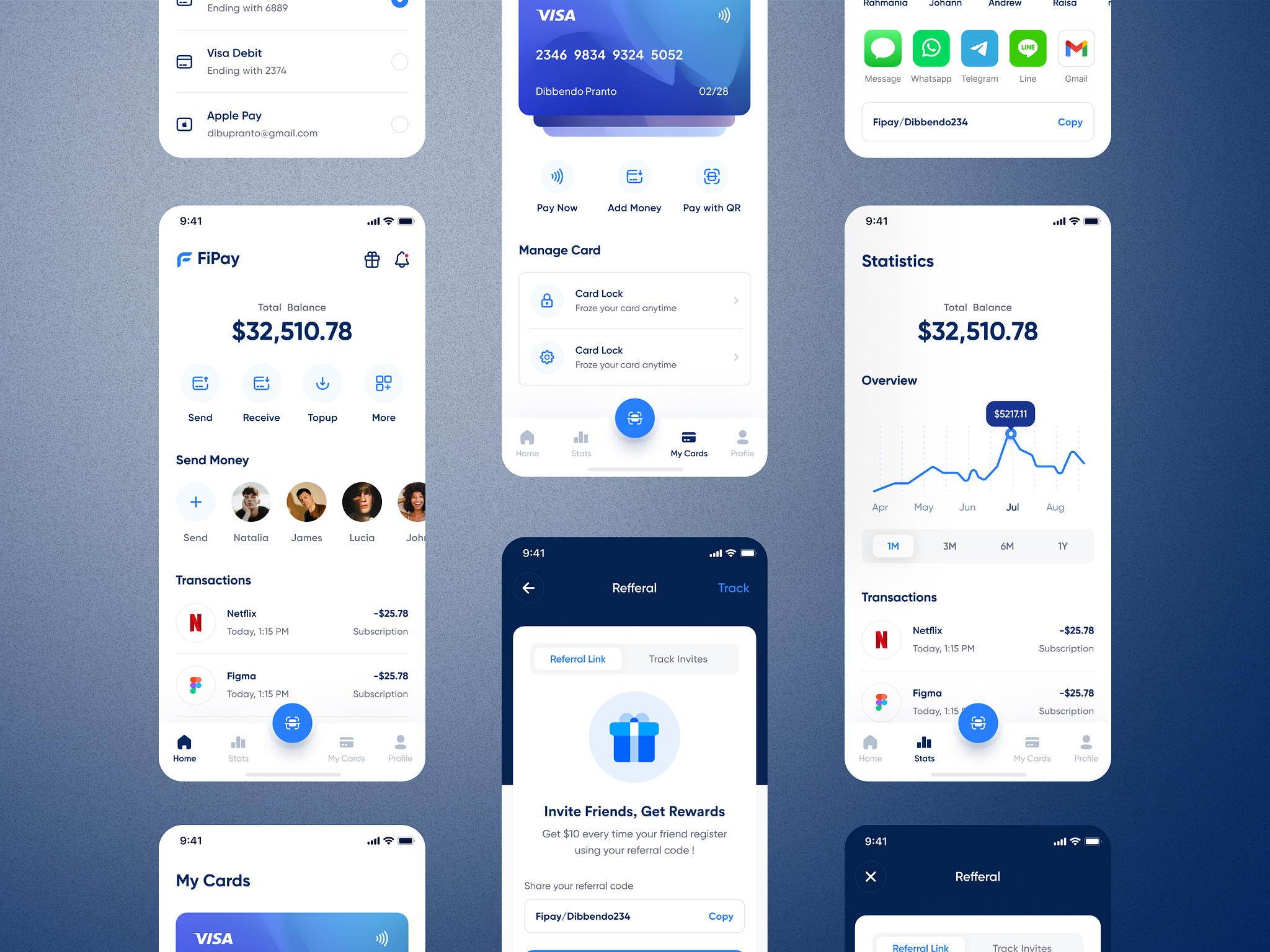  Fipay - Creating an MVP design for Fintech Mobile App from scratch